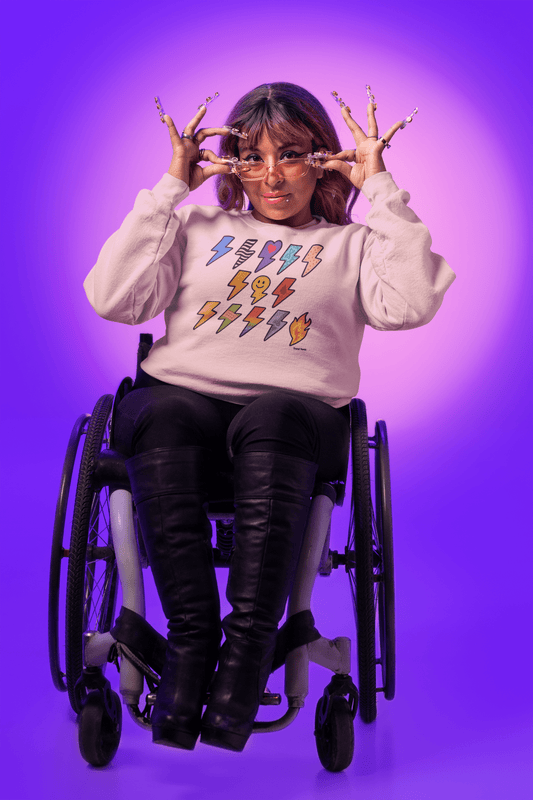 13 for 13 - Lightning Bolts for Ehlers Danlos Syndrome Sweatshirt - Trend Tonic