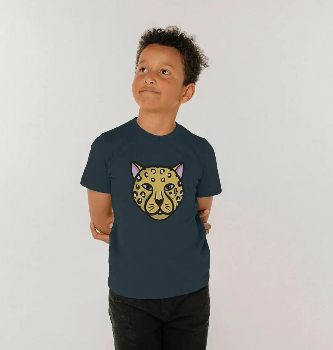 Kids Leopard face tshirt Trend Tonic