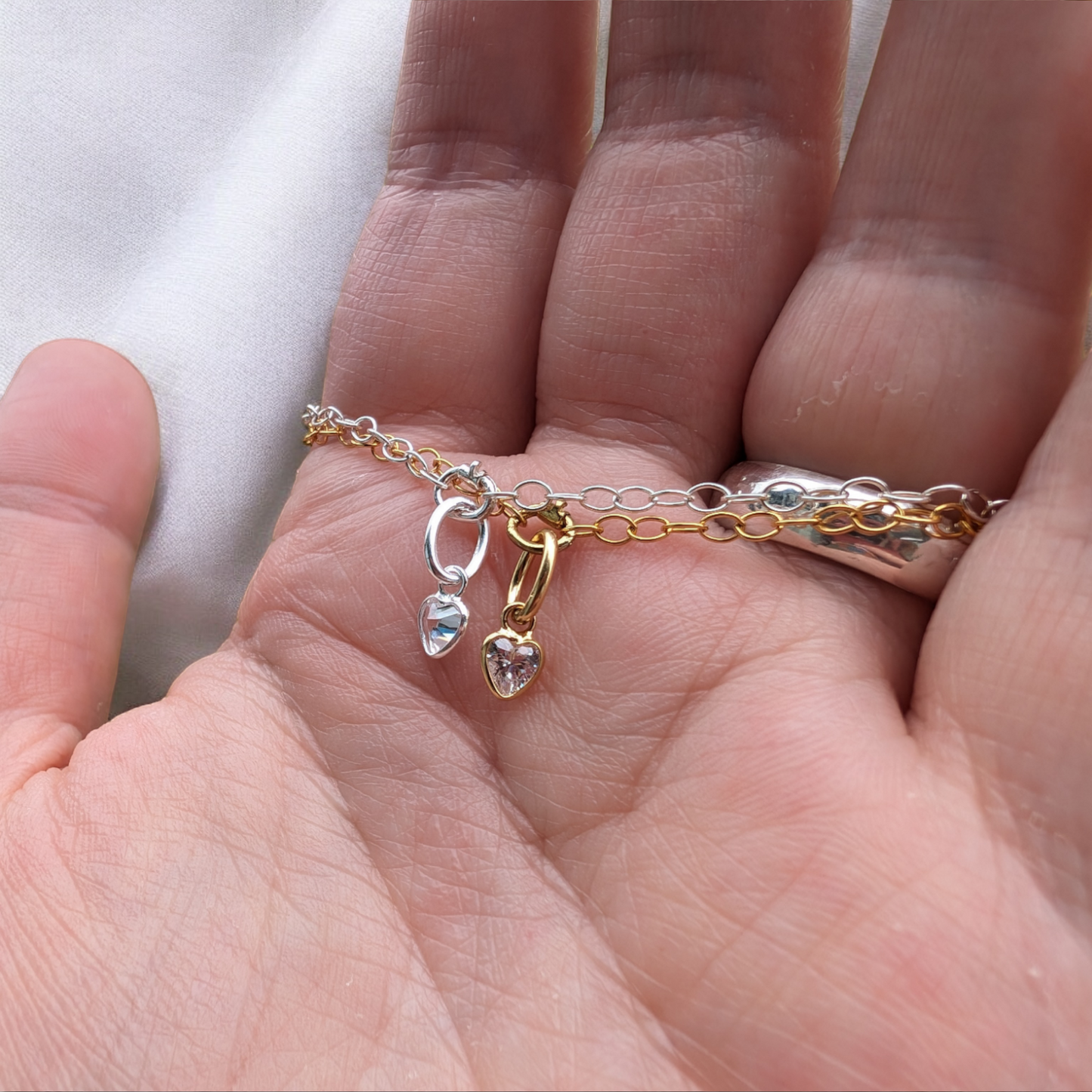Crystal heart charm