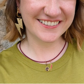 a woman smiling at camera