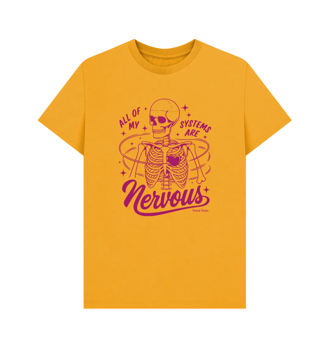 All my systems are nervous crew neck t-shirt - Trend Tonic