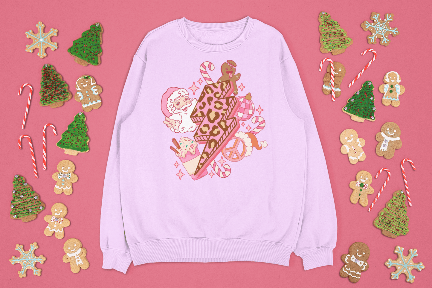 Christmas winter lightning bolt sweatshirt - Trend Tonic