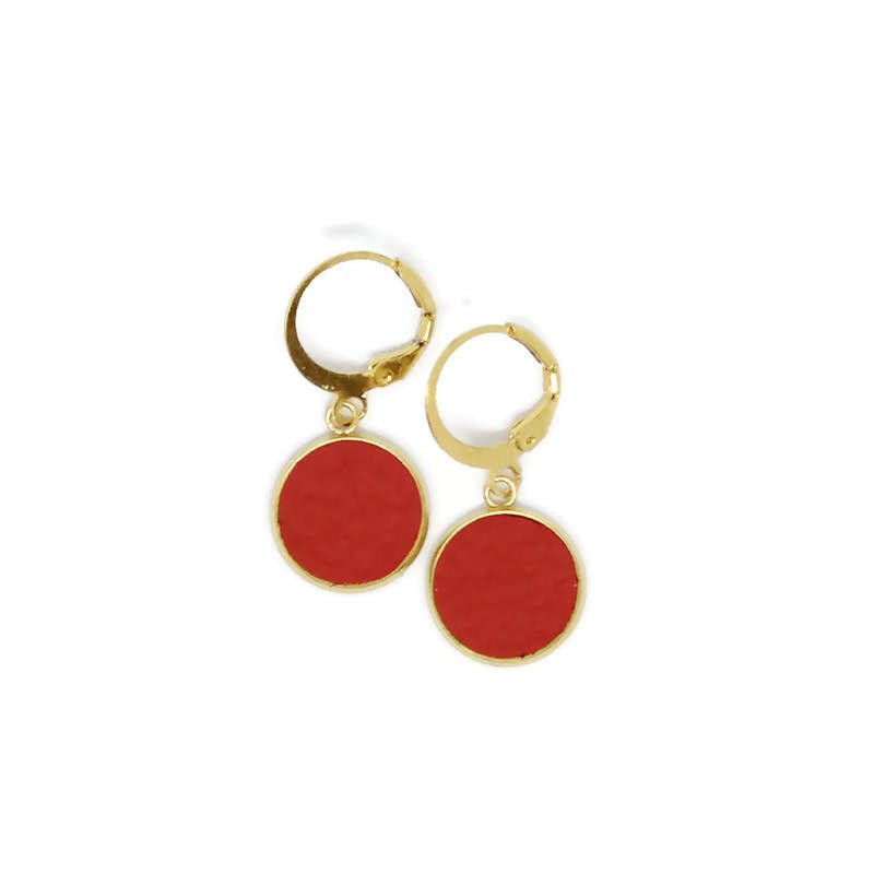 Cork spot huggy hoop earrings - Trend Tonic