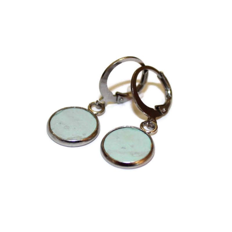 Cork spot huggy hoop earrings - Trend Tonic