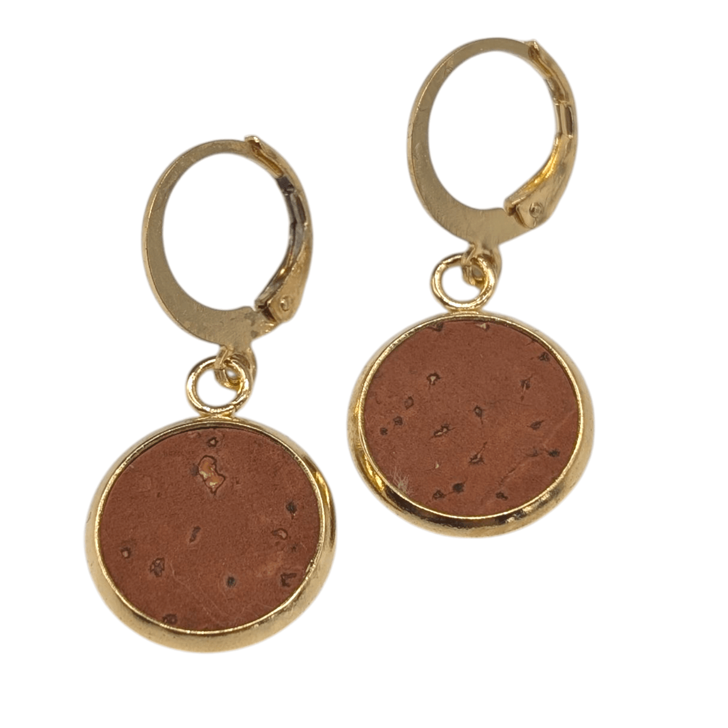 Cork spot huggy hoop earrings - Trend Tonic