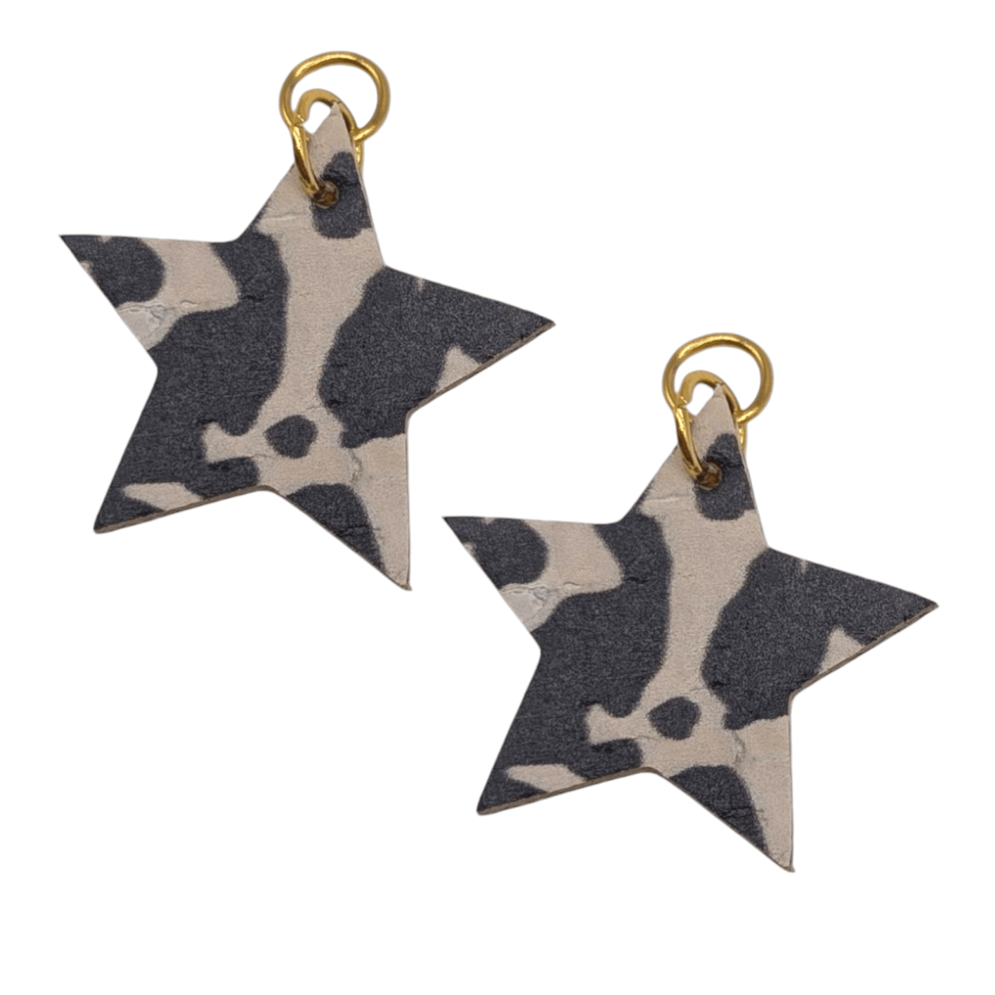 Cow print star cork charms - Trend Tonic