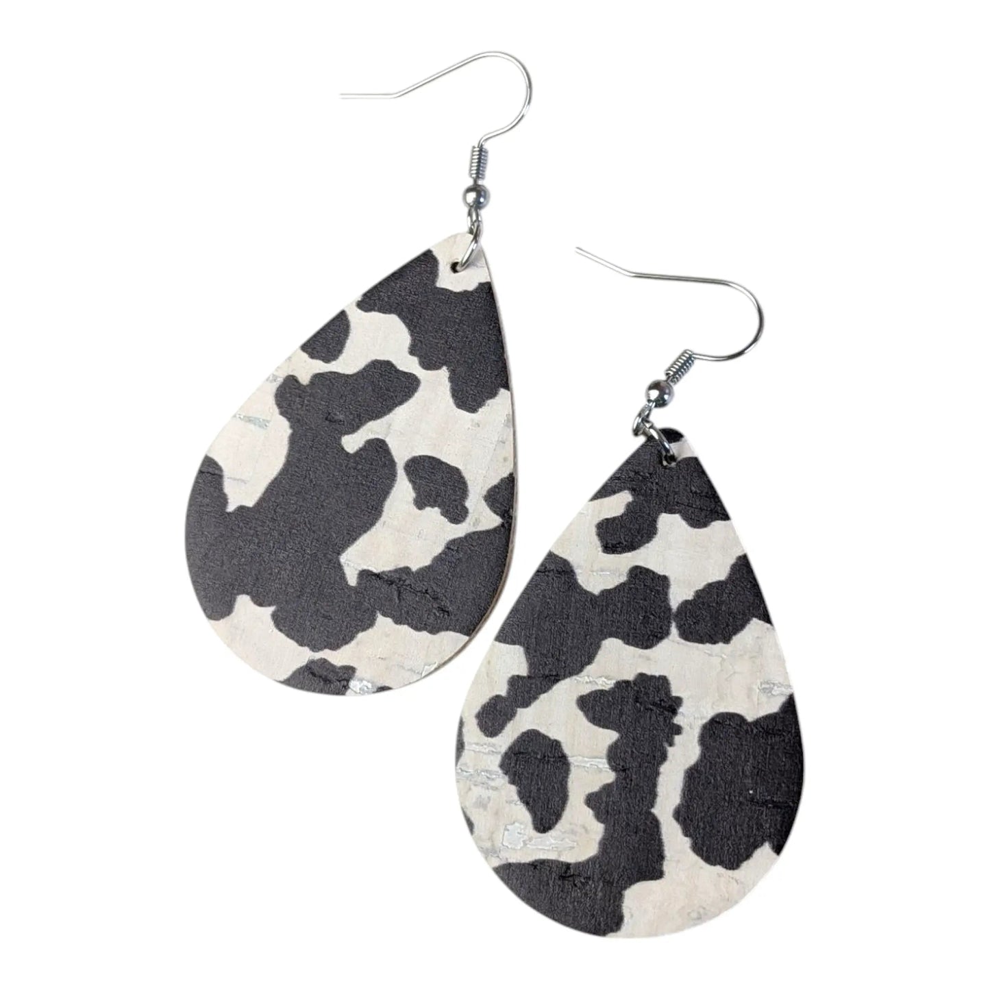 Cow print tear drop earrings - Trend Tonic
