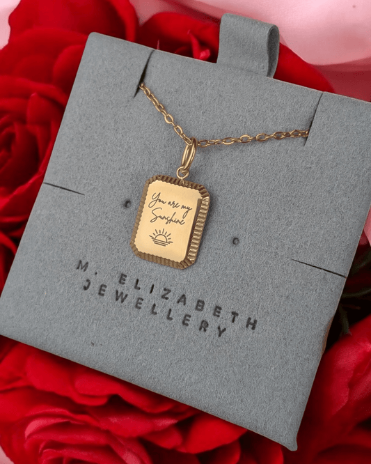 Custom engraved vintage tag necklace - Trend Tonic