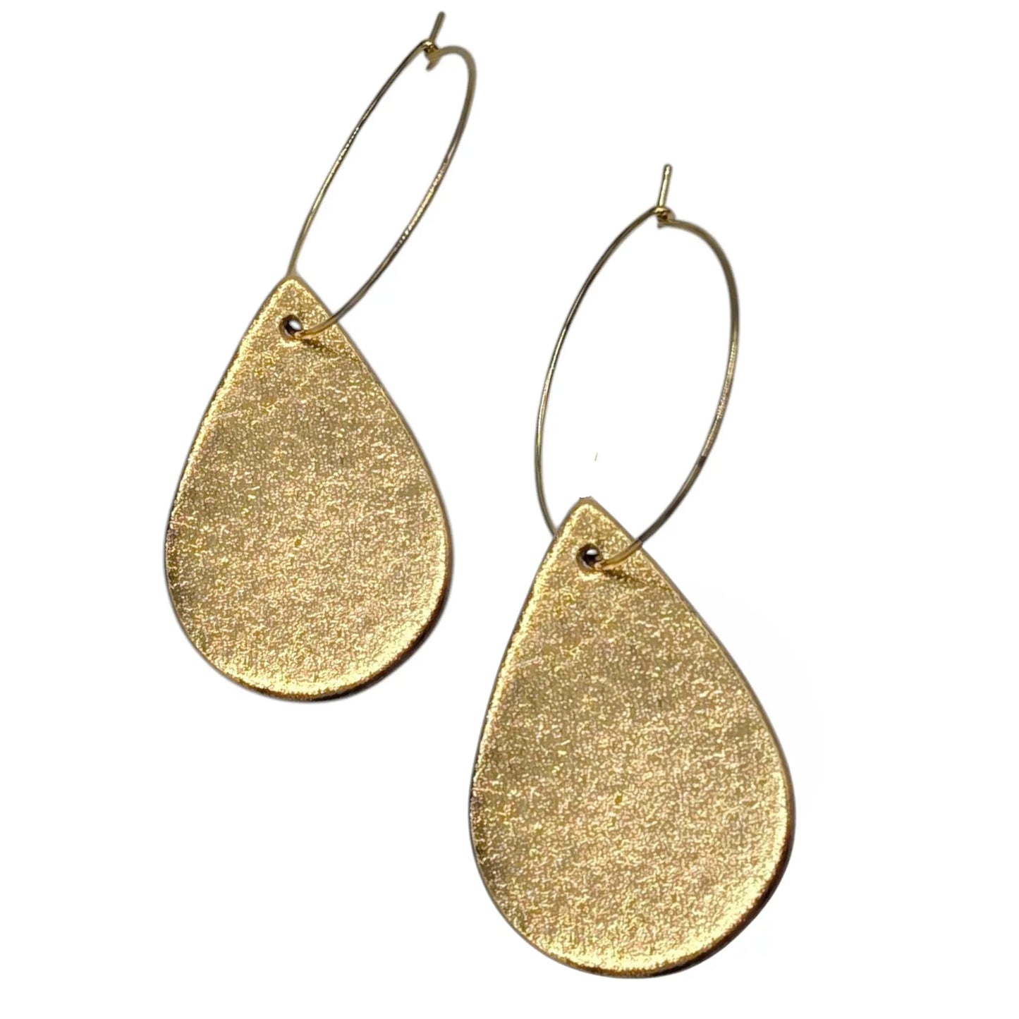 Double sided mini gold Teardrop earrings - Trend Tonic