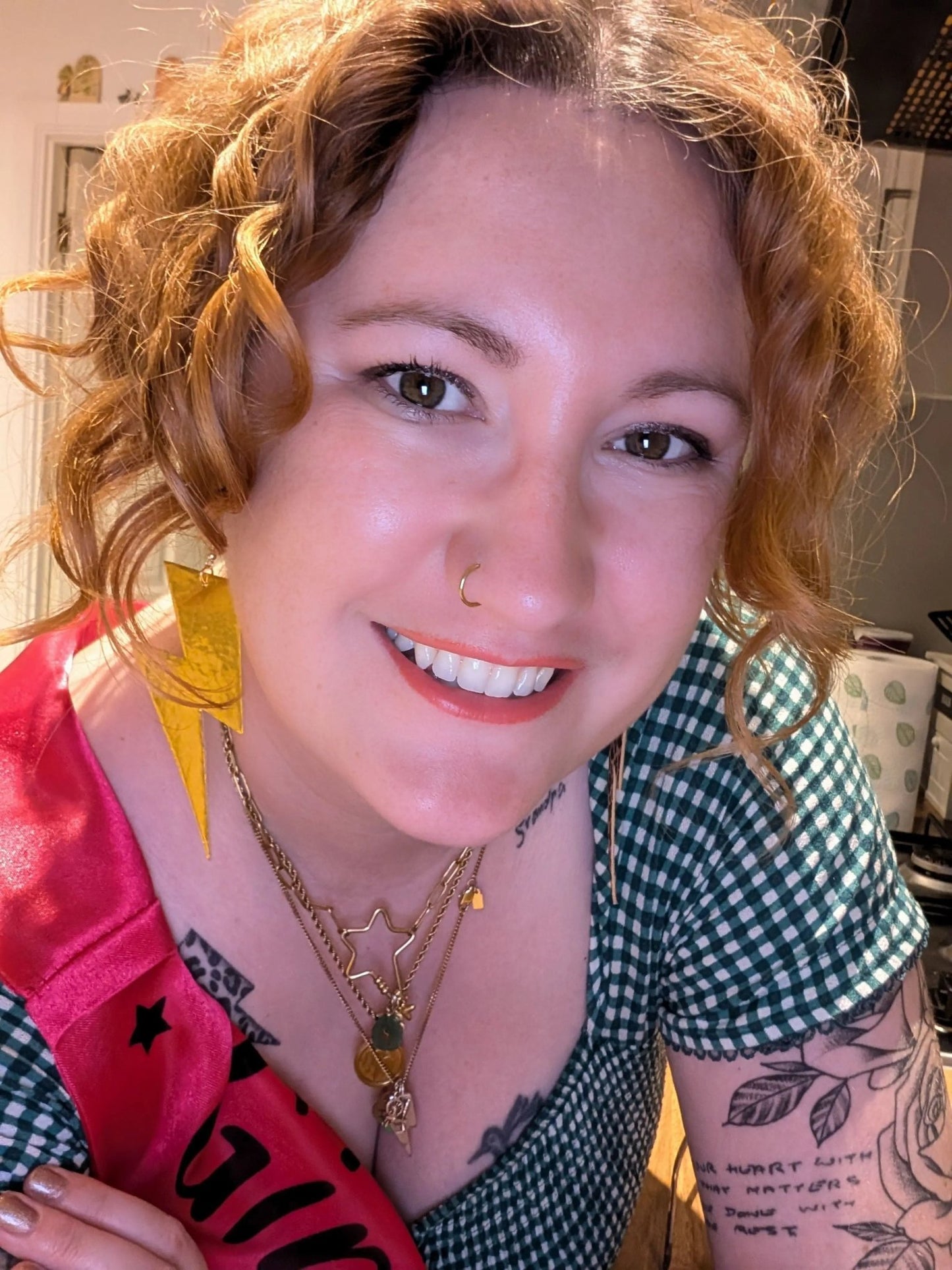 Extra large silver lightning bolt earrings - Trend Tonic