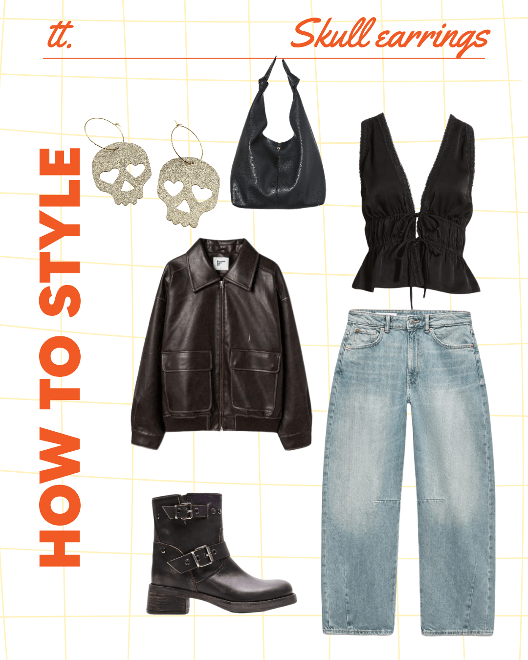 Gold or silver skull earrings - Trend Tonic