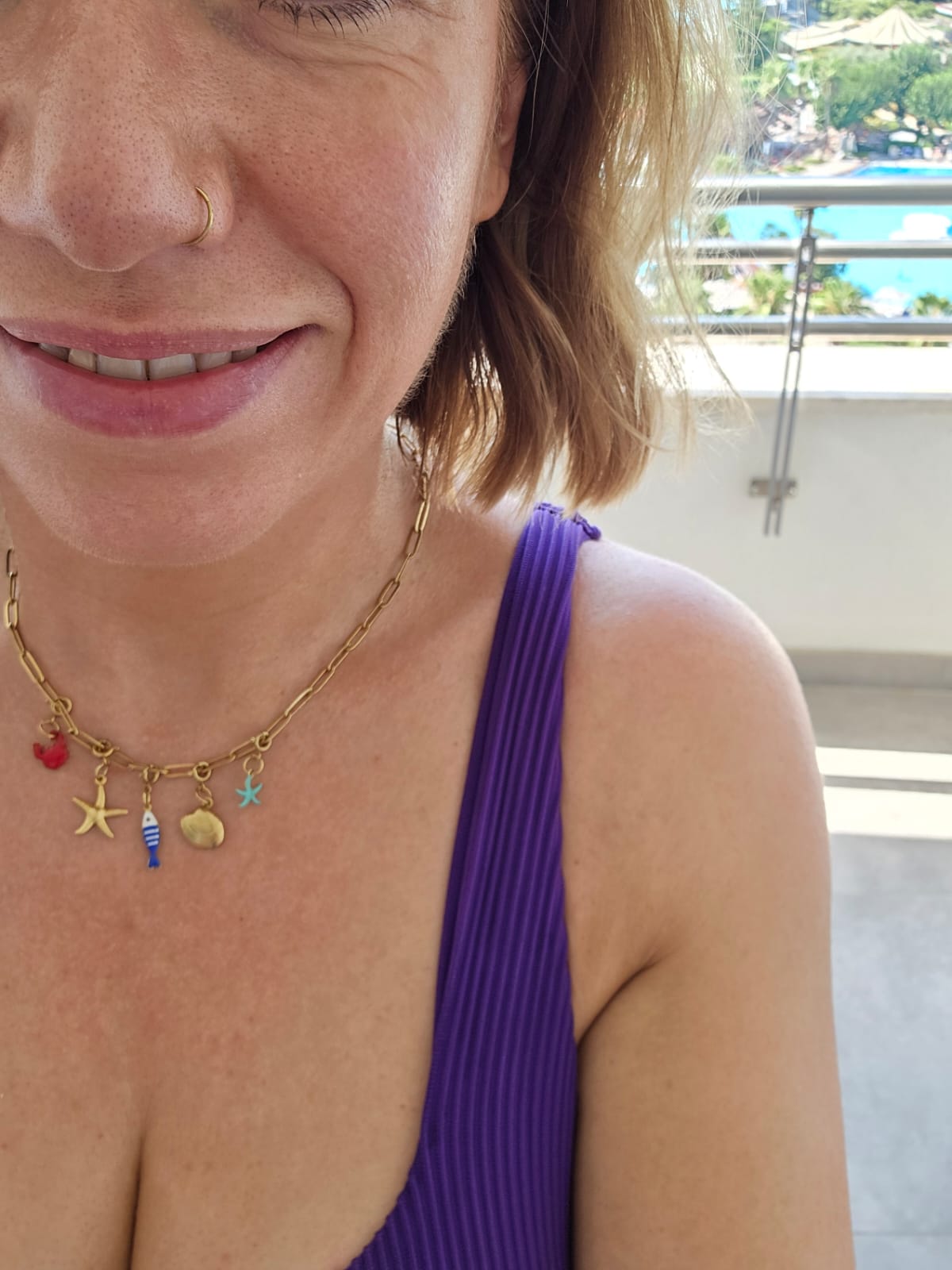 Gold sea charm necklace - Trend Tonic