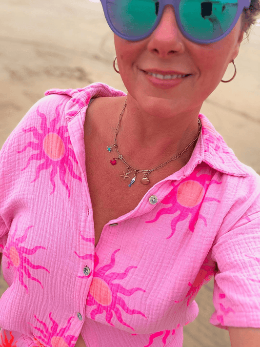 Gold sea charm necklace - Trend Tonic