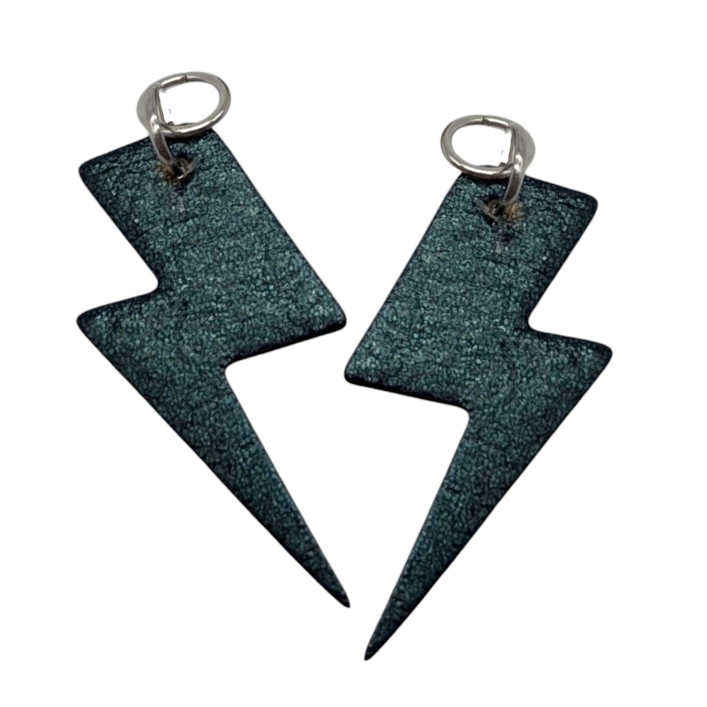 Green and pink flash mini lightning bolt cork charms - Trend Tonic