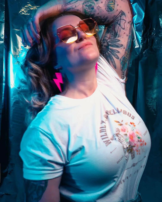 Large Neon Pink Cork Lightning Bolt Earrings - Trend Tonic