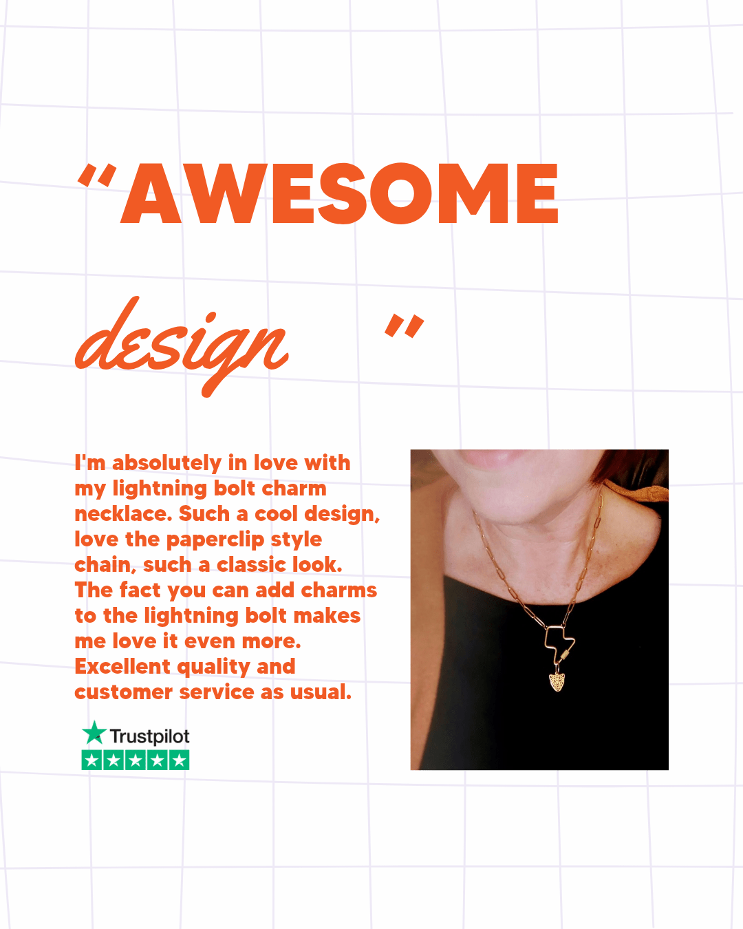 Lightning bolt charm collector necklace - Trend Tonic