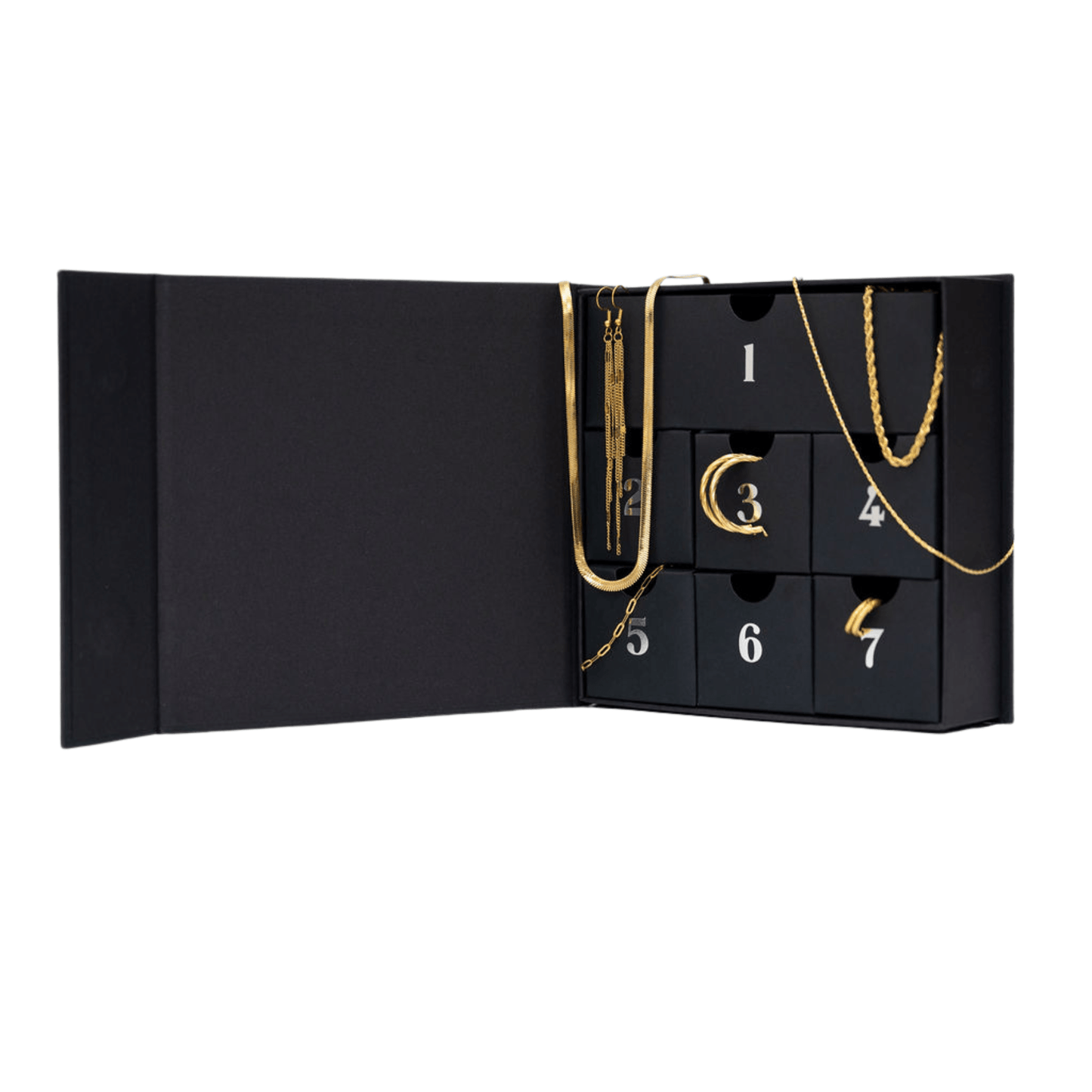 M. Elizabeth Jewellery 7 - Day Advent Calendar – Gold or Silver - Trend Tonic