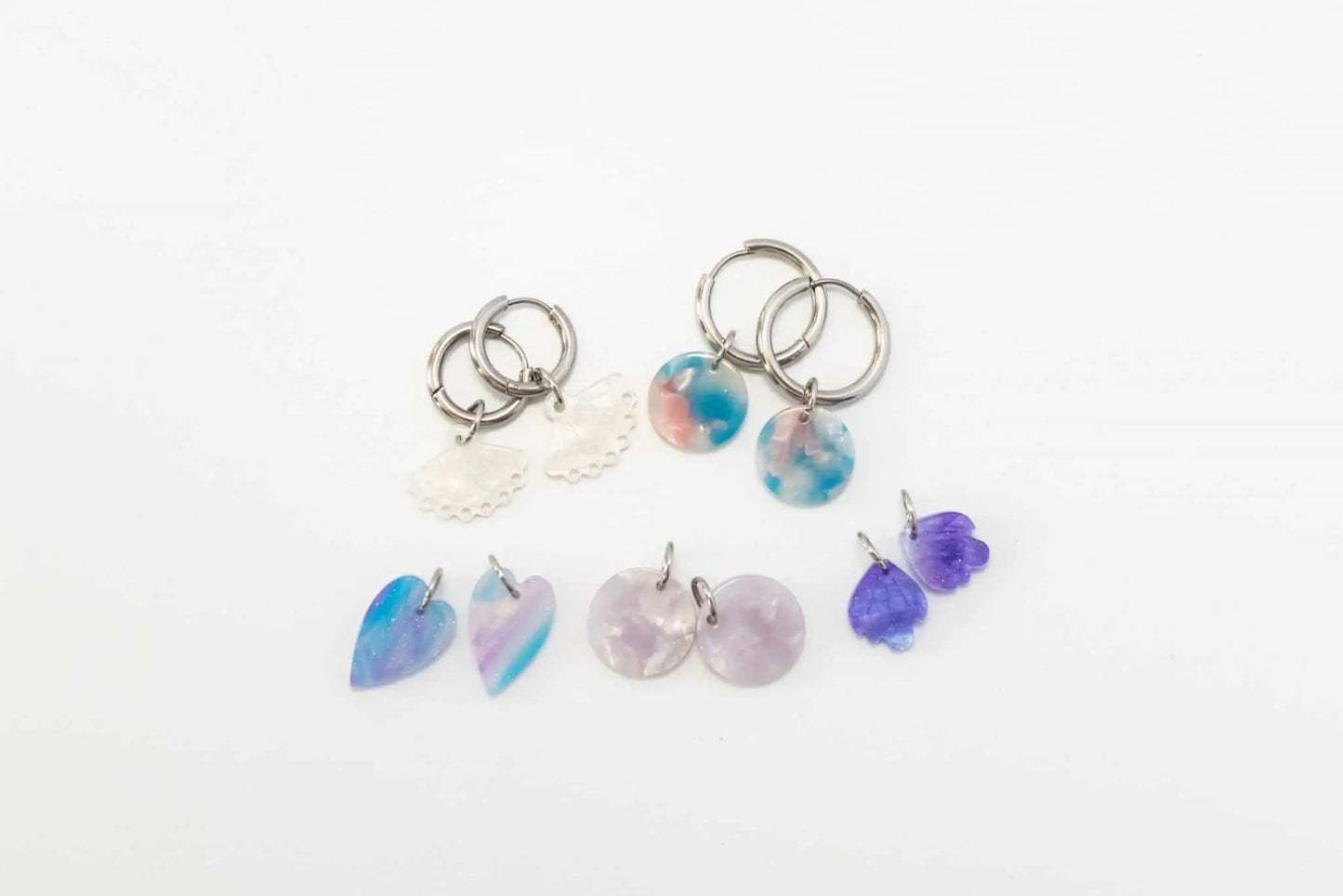 Mix and match colourful charm earrings - Trend Tonic