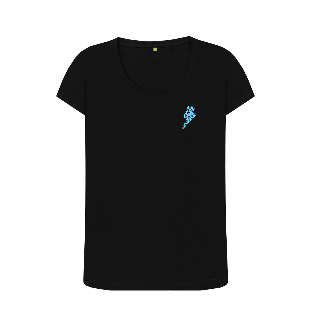 Black Printed T-shirt Front