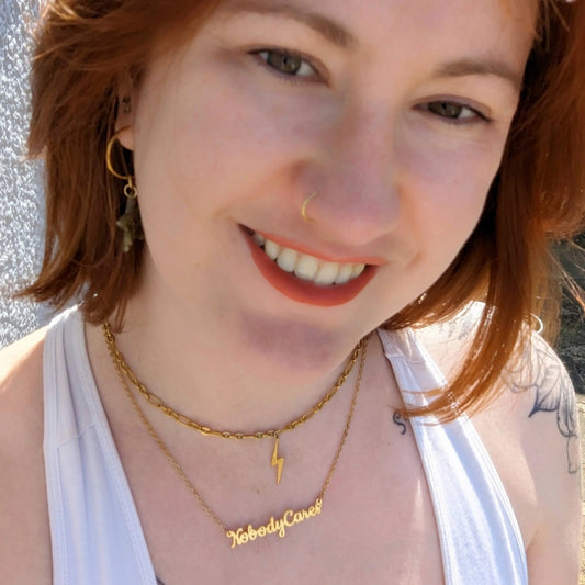 Nobody Cares necklace - Trend Tonic