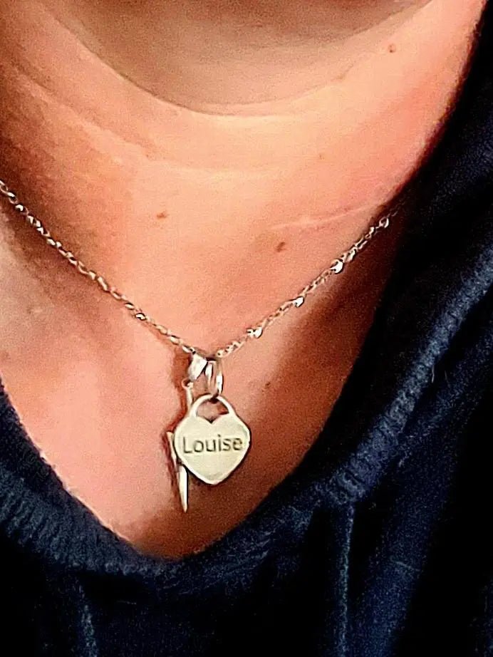 Personalised heart tag necklace - Trend Tonic