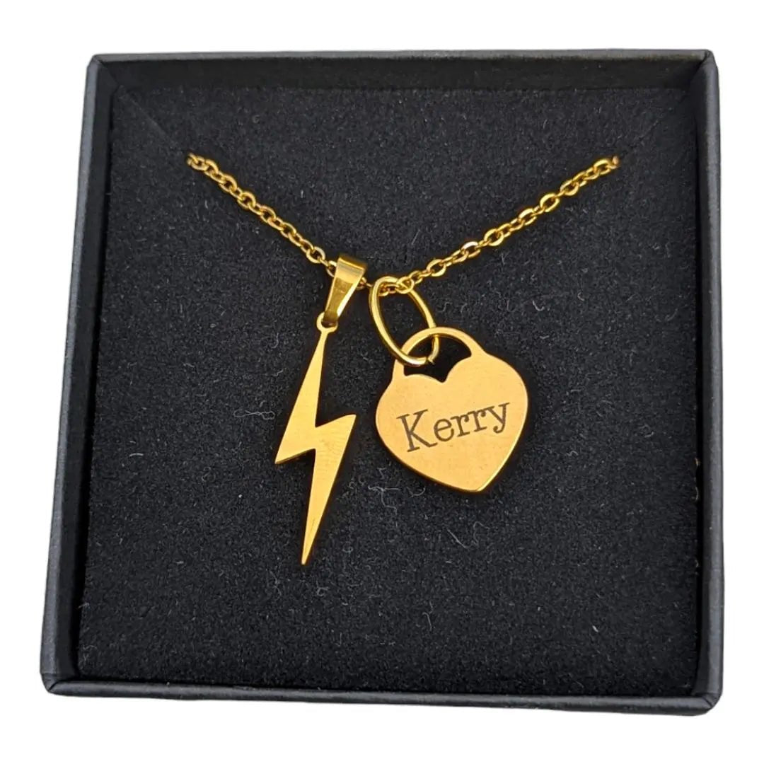 Personalised heart tag necklace - Trend Tonic