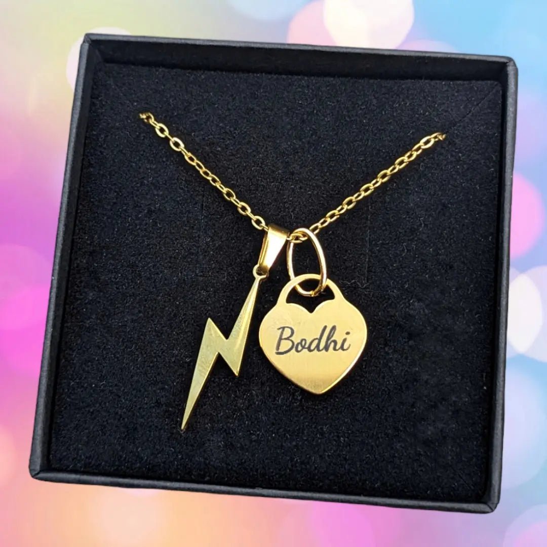 Personalised heart tag necklace - Trend Tonic