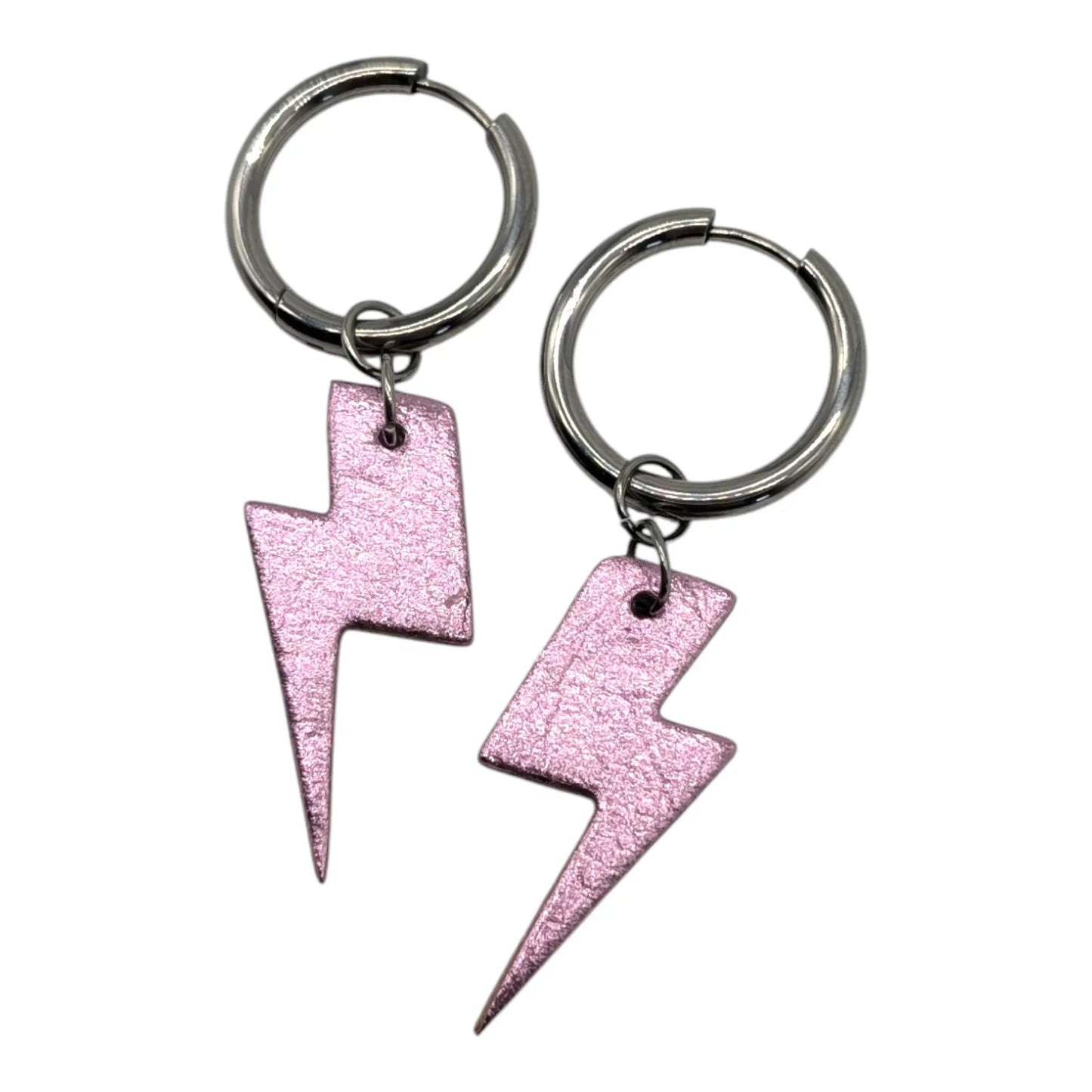 Pink and hearts mini lightning bolt cork charms - Trend Tonic