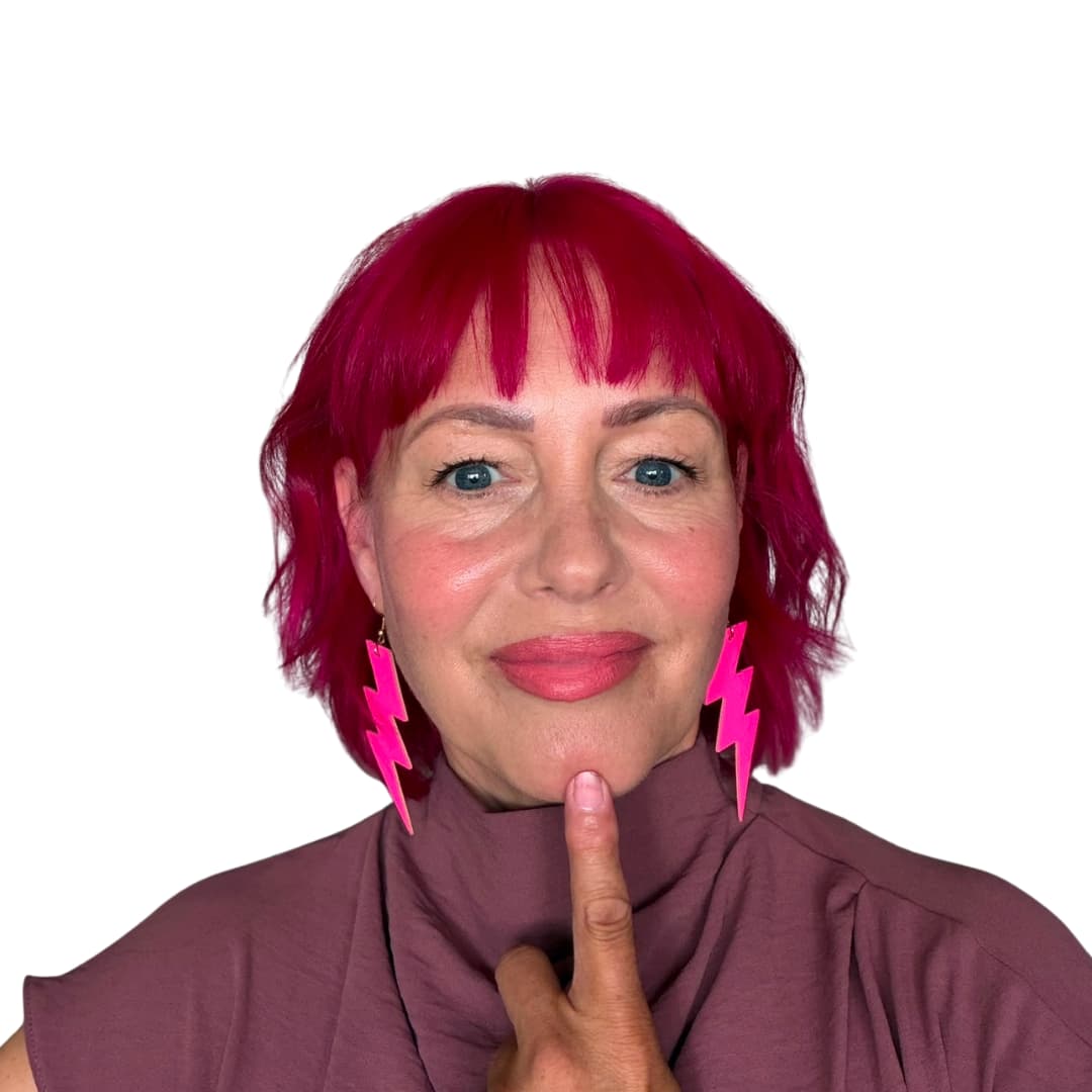 Pink neon triple bolts - Trend Tonic