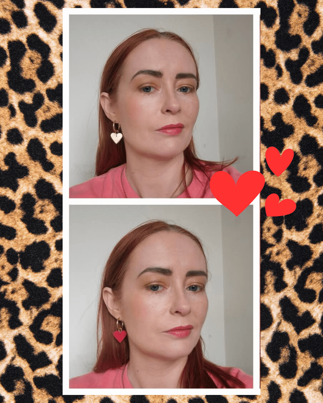Red and gold mini heart cork charms - Trend Tonic
