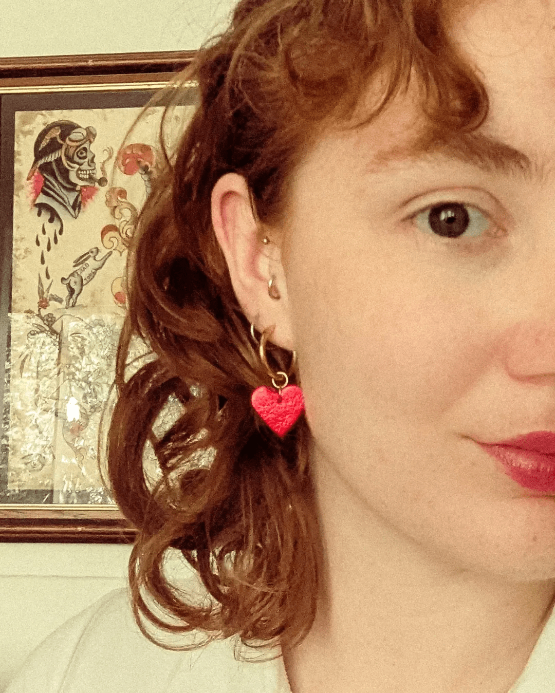 Red and leopard mini heart cork charms - Trend Tonic