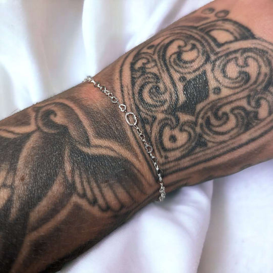 Silver heart chain love links permanent bracelet kit - Trend Tonic