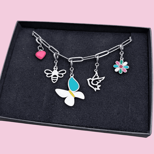 Silver spring charm necklace - Trend Tonic