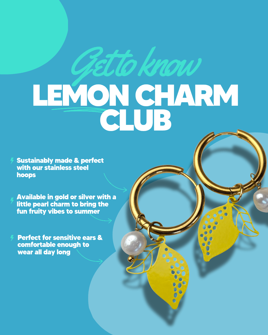 Trend Tonic Charm Club Subscription Box - lemon charms - Trend Tonic