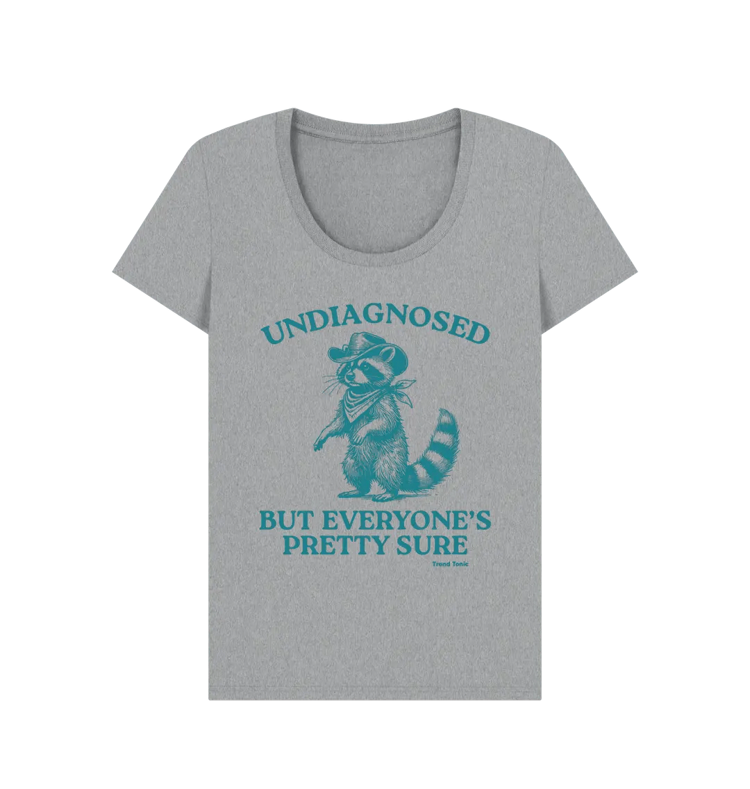 Undiagnosed but everyone's pretty sure scoop neck t-shirt - Trend Tonic