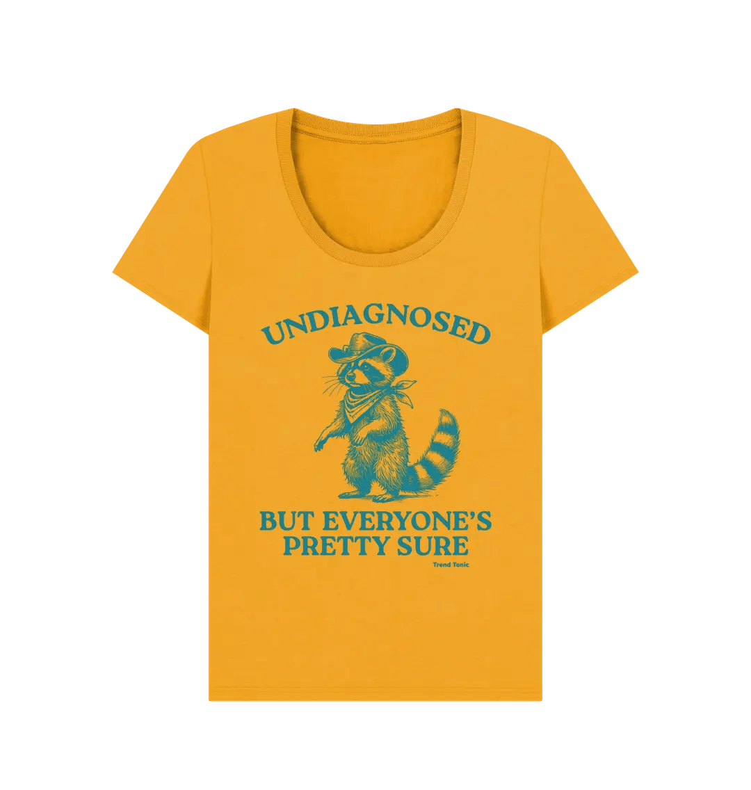 Undiagnosed but everyone's pretty sure scoop neck t-shirt - Trend Tonic