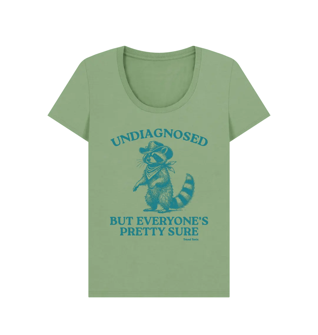 Undiagnosed but everyone's pretty sure scoop neck t-shirt - Trend Tonic
