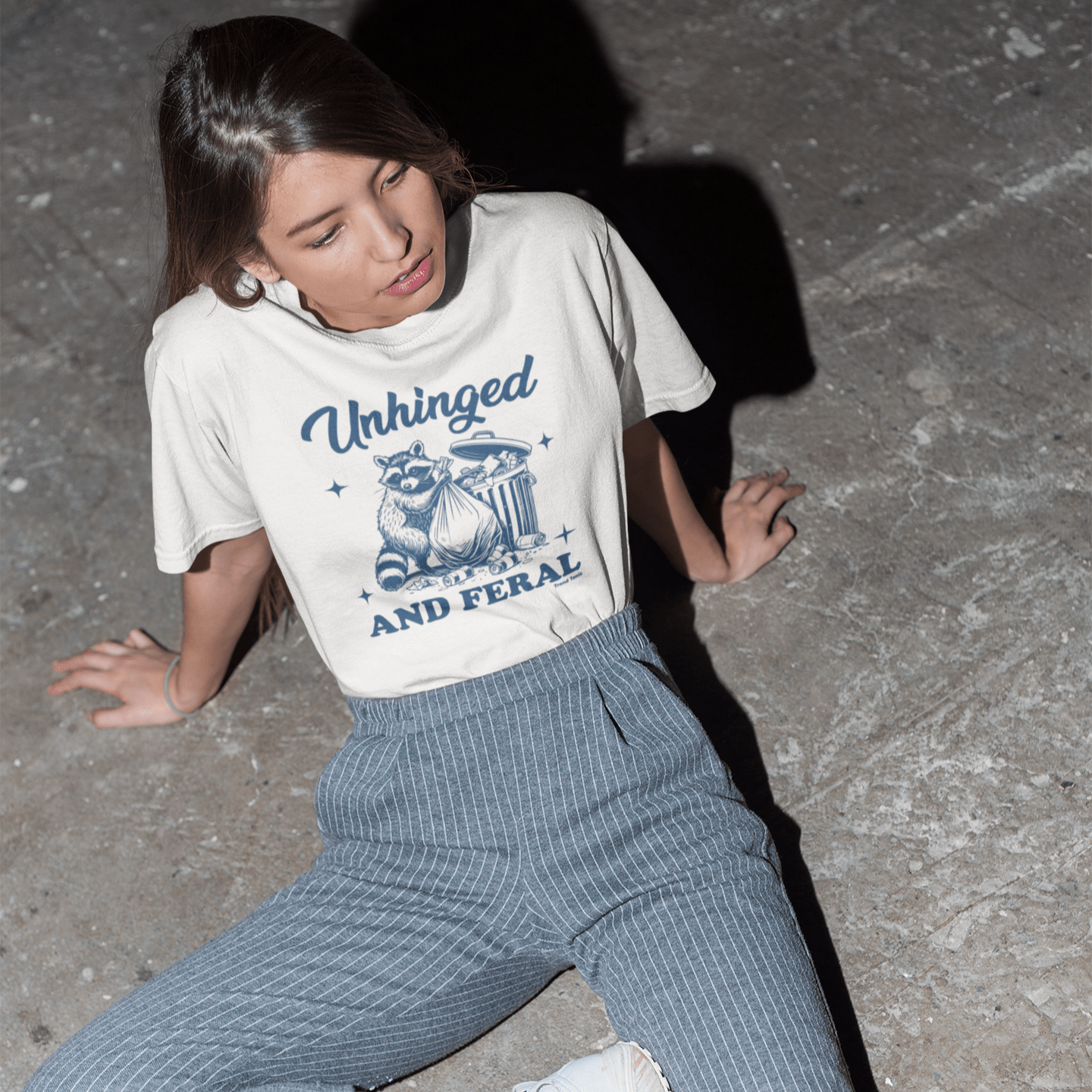 Unhinged and feral crew neck t-shirt - Trend Tonic