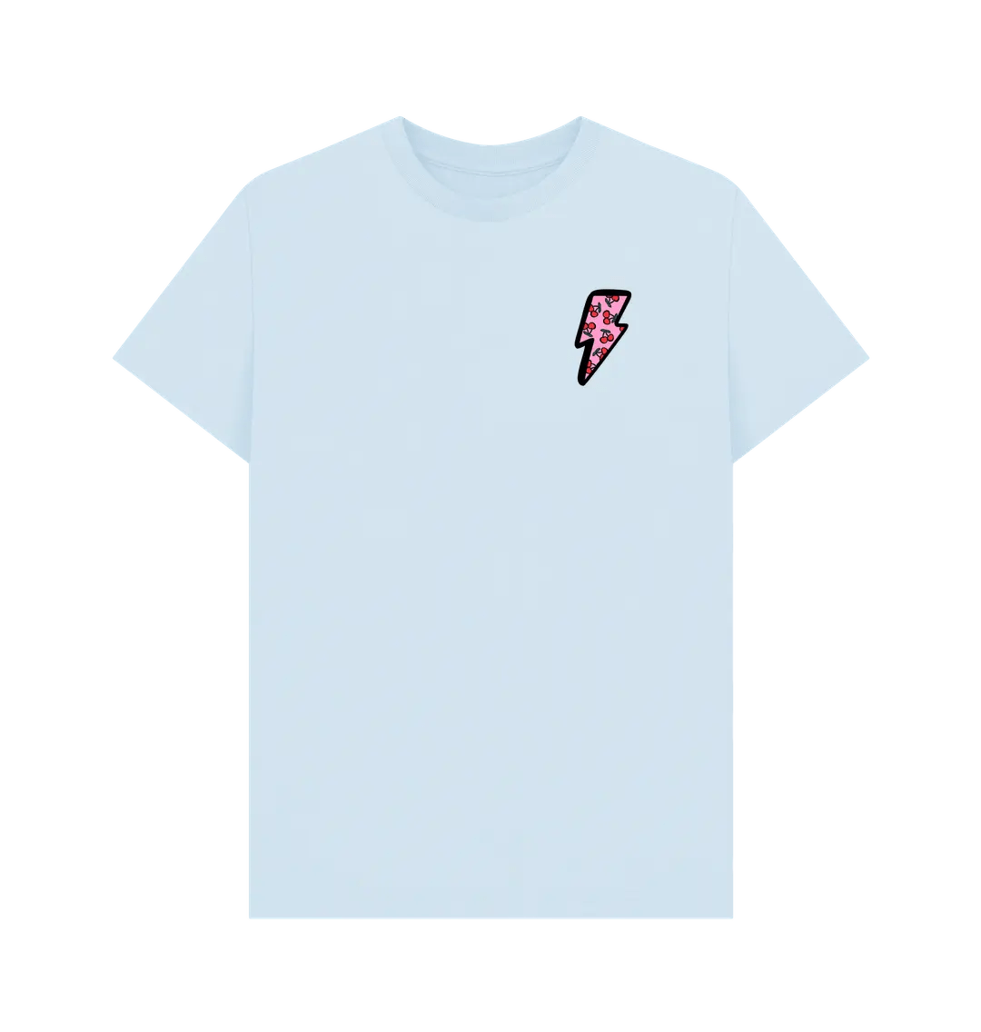 Very cherry small lightning bolt crew neck t-shirt - Trend Tonic