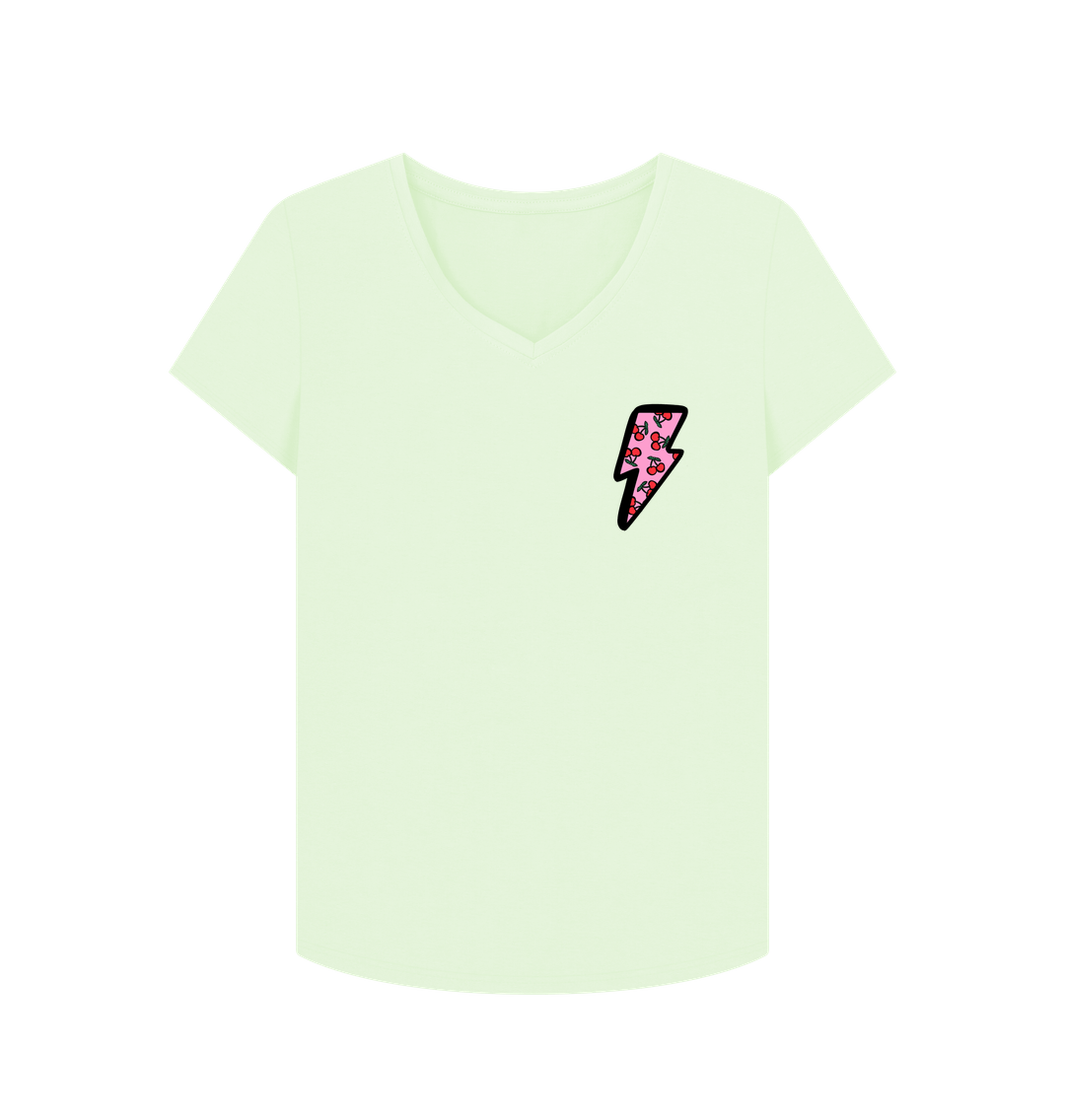 Very cherry v neck t-shirt - Trend Tonic