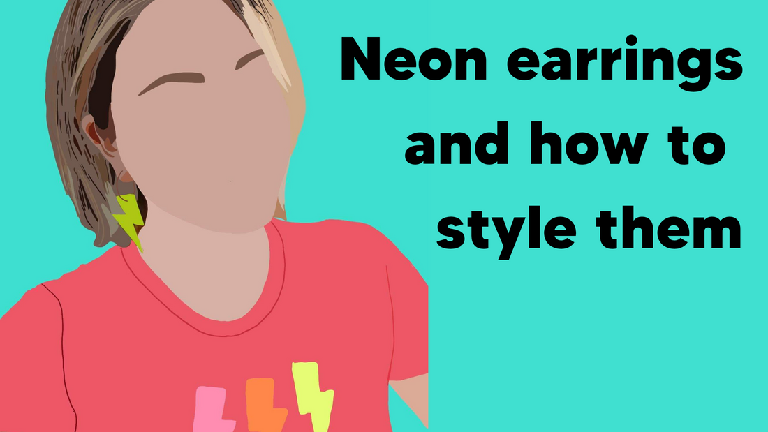 Neon earrings and how to style them Trend Tonic