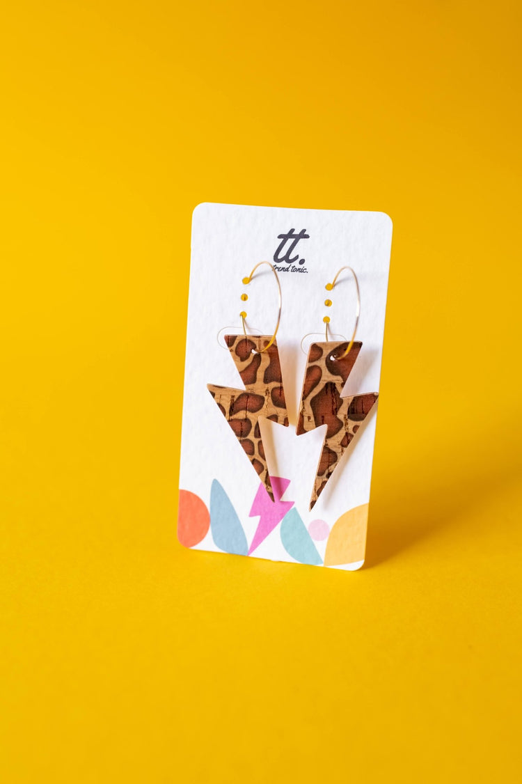 Animal print earrings