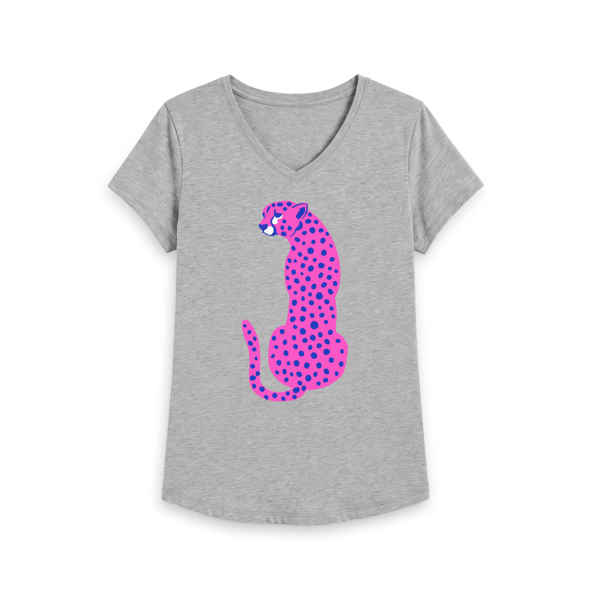Athletic Grey Printed T-shirt Front