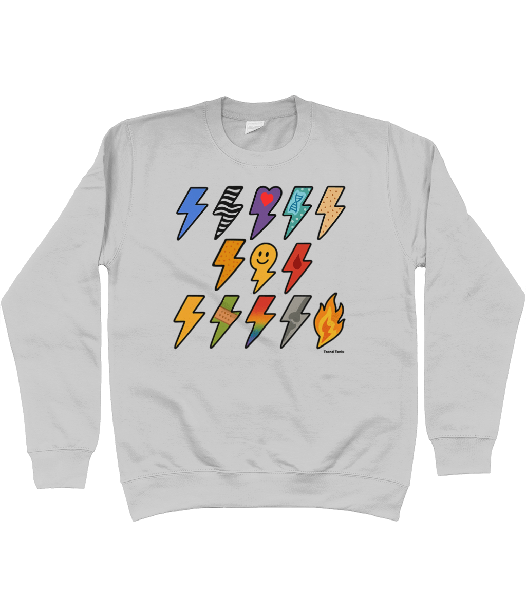 13 for 13 - Lightning Bolts for Ehlers Danlos Syndrome Sweatshirt - Trend Tonic