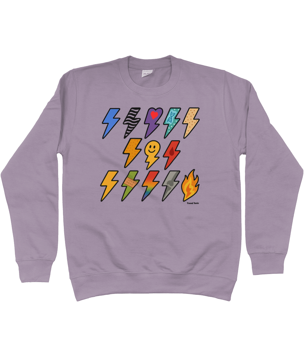 13 for 13 - Lightning Bolts for Ehlers Danlos Syndrome Sweatshirt - Trend Tonic
