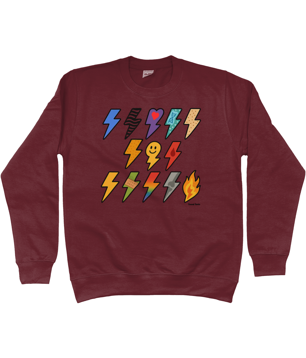 13 for 13 - Lightning Bolts for Ehlers Danlos Syndrome Sweatshirt - Trend Tonic