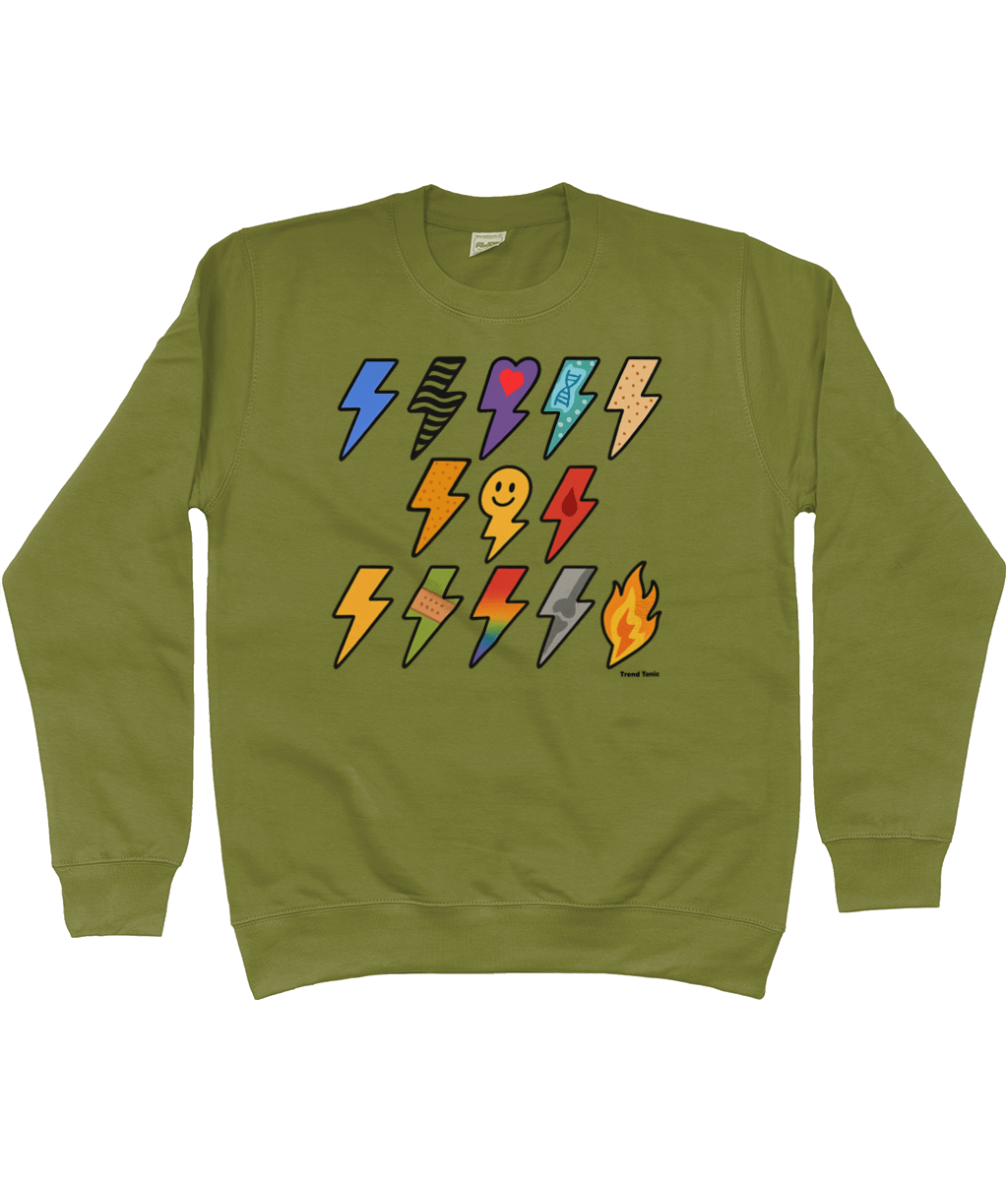 13 for 13 - Lightning Bolts for Ehlers Danlos Syndrome Sweatshirt - Trend Tonic