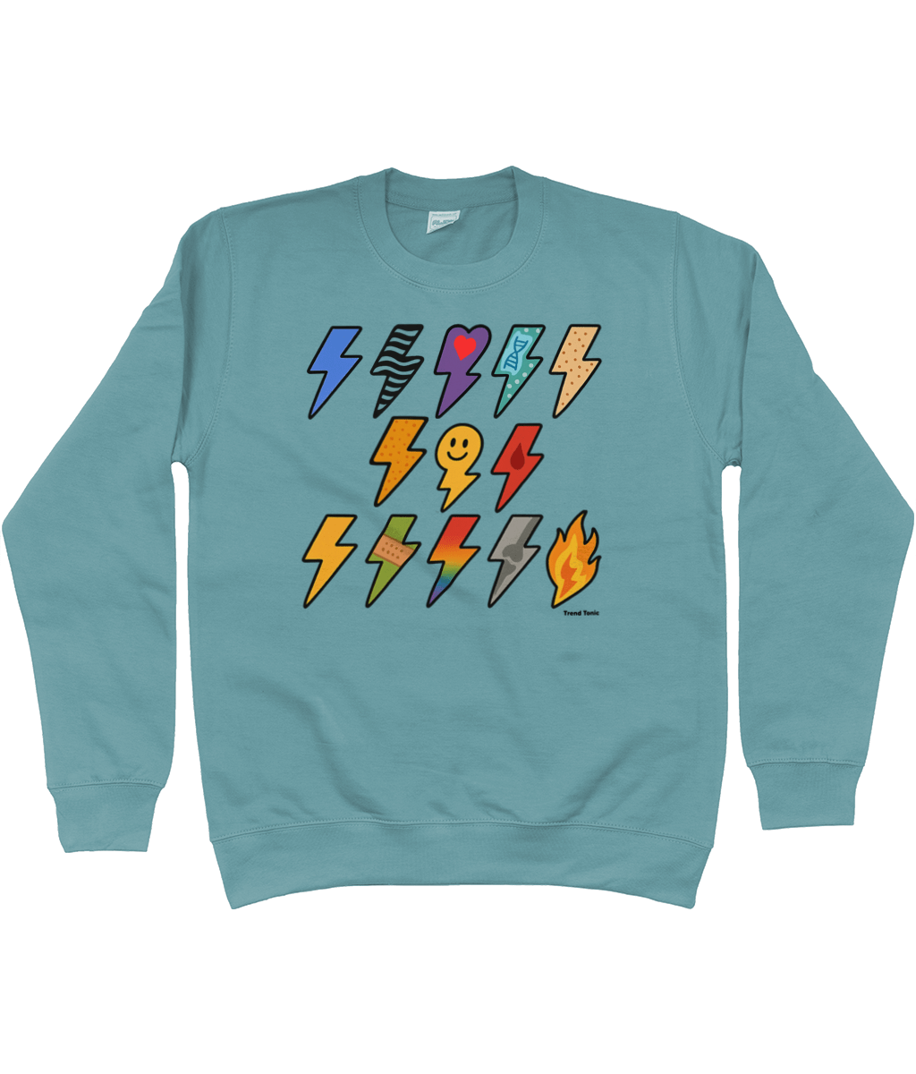 13 for 13 - Lightning Bolts for Ehlers Danlos Syndrome Sweatshirt - Trend Tonic