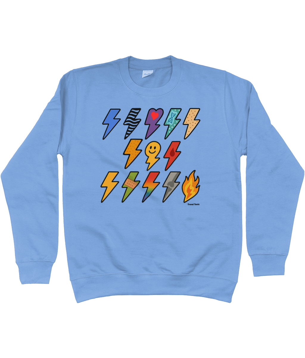13 for 13 - Lightning Bolts for Ehlers Danlos Syndrome Sweatshirt - Trend Tonic