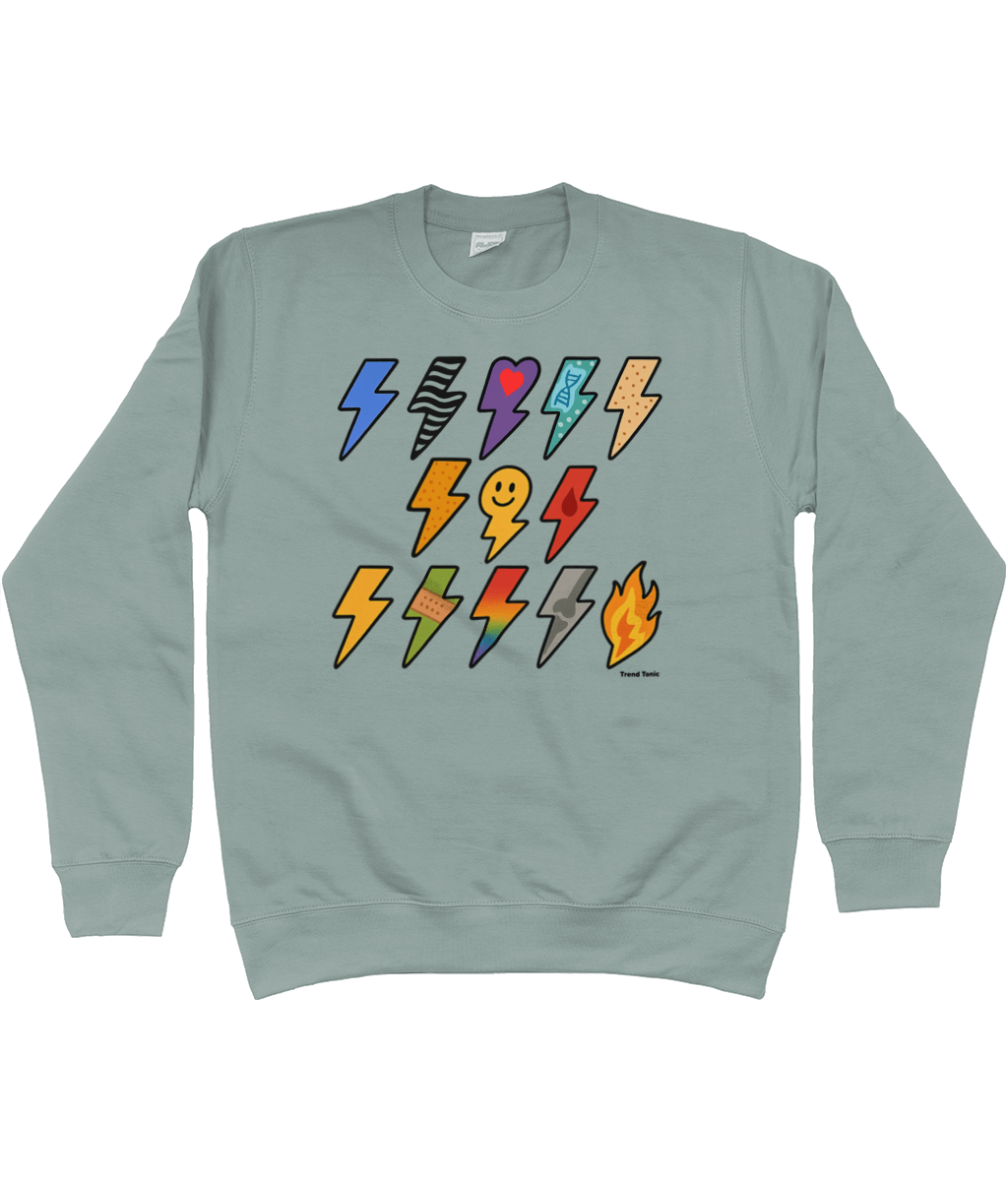 13 for 13 - Lightning Bolts for Ehlers Danlos Syndrome Sweatshirt - Trend Tonic
